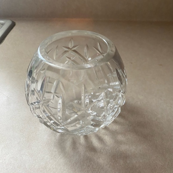 Crystal Rose Bowl Unknow Pattern Maker Stunning Design Pineapple Diamonds - Picture 1 of 4